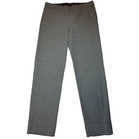 J Jill Women’s Essential Slim Ankle Pants Size 6 Striped Career Trouser Modern - Picture 1 of 7